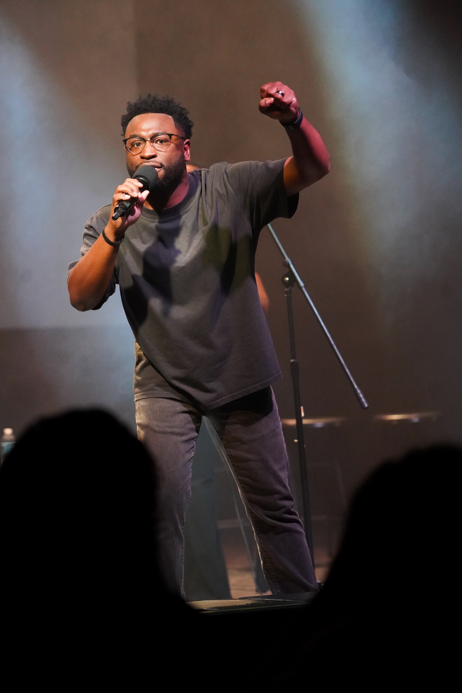 Juquan Vickers performing on stage